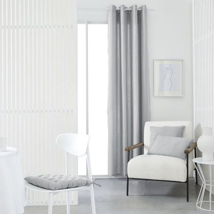 TODAY ringgordijn – 140 x 240 cm – 100% katoen in Staal voor een moderne uitstraling