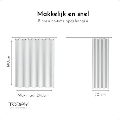 TODAY ESTISTIAL GORDIJN MET OOGJES 140 × 240 CM – DENIM Trendy en Tijdloos – Stijlvol Gordijn voor een Moderne Look
