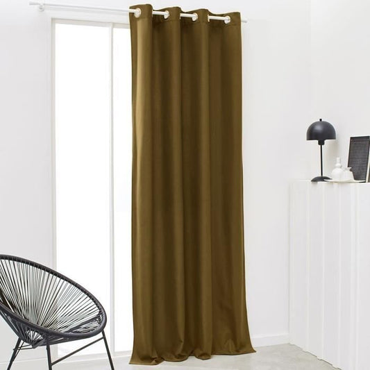 TODAY ESSENTIEEL UNI THERMISCH ISOLEREND GORDIJN 140 × 240 CM – BRONS Warmte met Klasse – Stijlvol Isolerend Gordijn voor Elke Ruimte