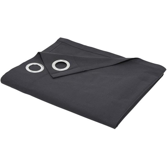 TODAY ESSENTIEEL GORDIJN MET OOGJES 140 × 240 CM – HOUTSKOOL Tijdloze Stijl in Donkere Tinten – Modern Gordijn met Ringen