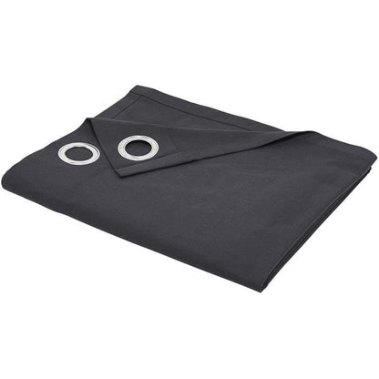 TODAY ESSENTIEEL GORDIJN MET OOGJES 140 × 240 CM – HOUTSKOOL Tijdloze Stijl in Donkere Tinten – Modern Gordijn met Ringen