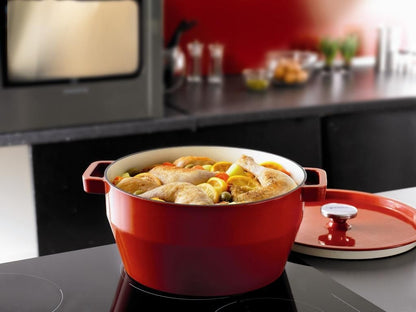 Pyrex Slowcook Braadpan – Rond, 3L – Rood