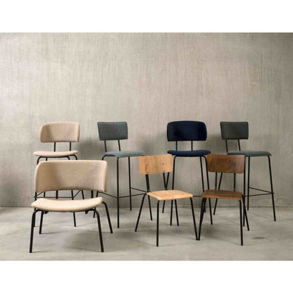 Workliving Bo RS barstoel – Velvet Earth Teal – Retro look met extra comfort en stijlvolle details