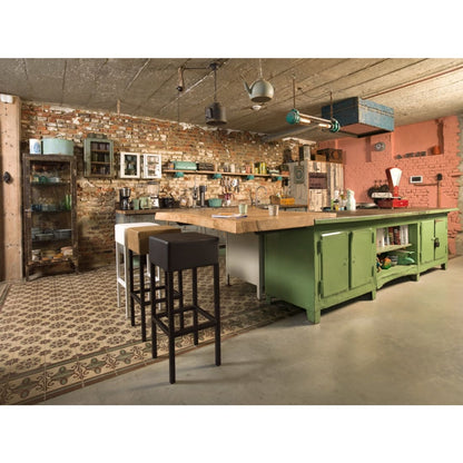 WORKLIVING Skai Wit/Chroom – Minimalistische barkruk met modern comfort